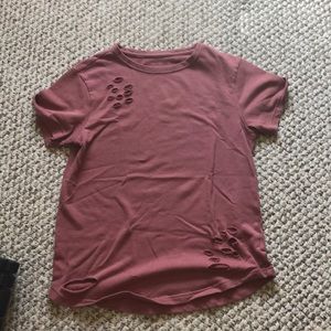 Alphalete distressed tee